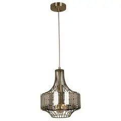 DESIGNERS LIGHTING - Lámpara colgante bronce 1 luz