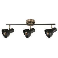 Barra Led 2 Luces Metal Negro