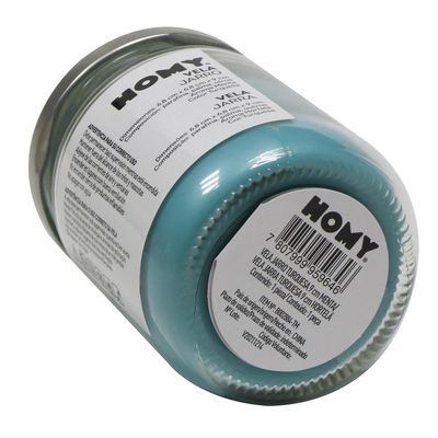 Imagen 2 del producto Vela jarro turquesa 9 cm