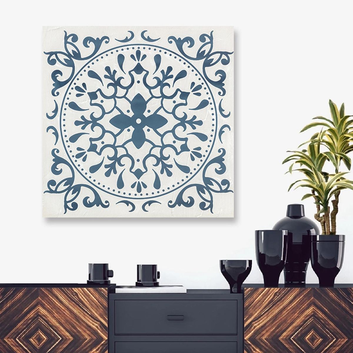 HOMY - Canvas mandala foam 2 80x80 cm