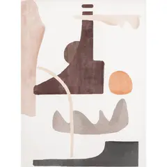HOMY - Canvas abstract terra 1 80x60 cm