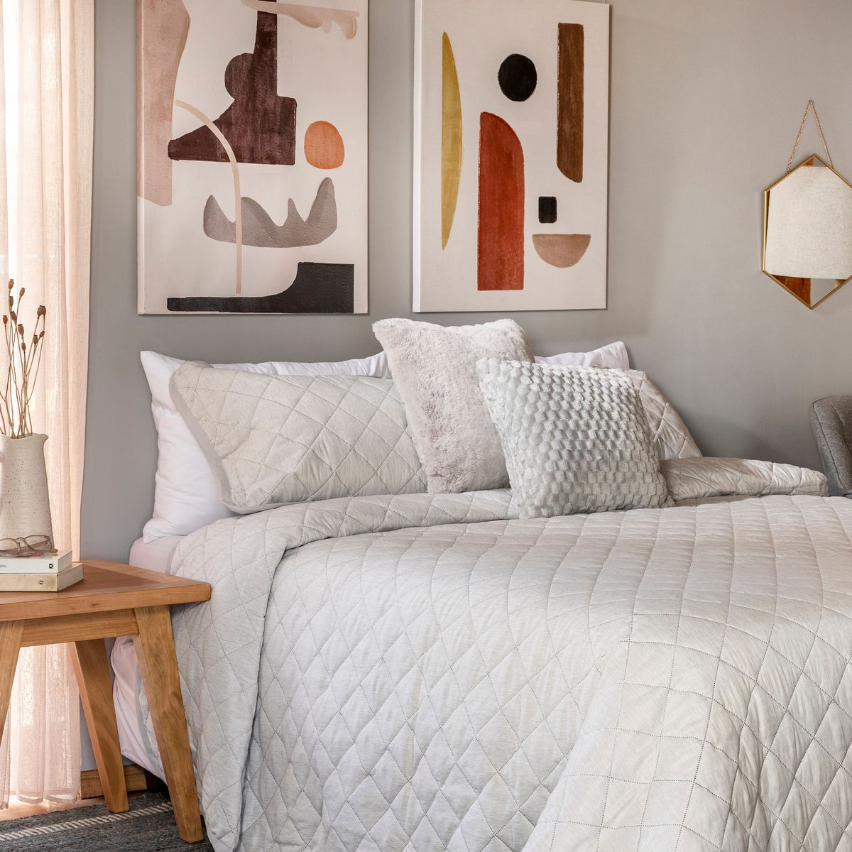 HOMY - Canvas abstract terra 1 80x60 cm