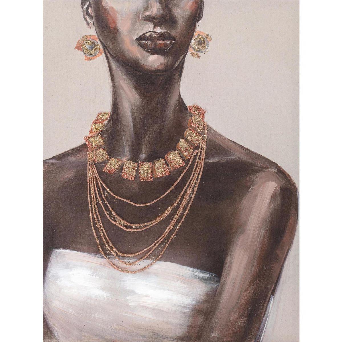 HOMY - Canvas african neck 80x60 cm