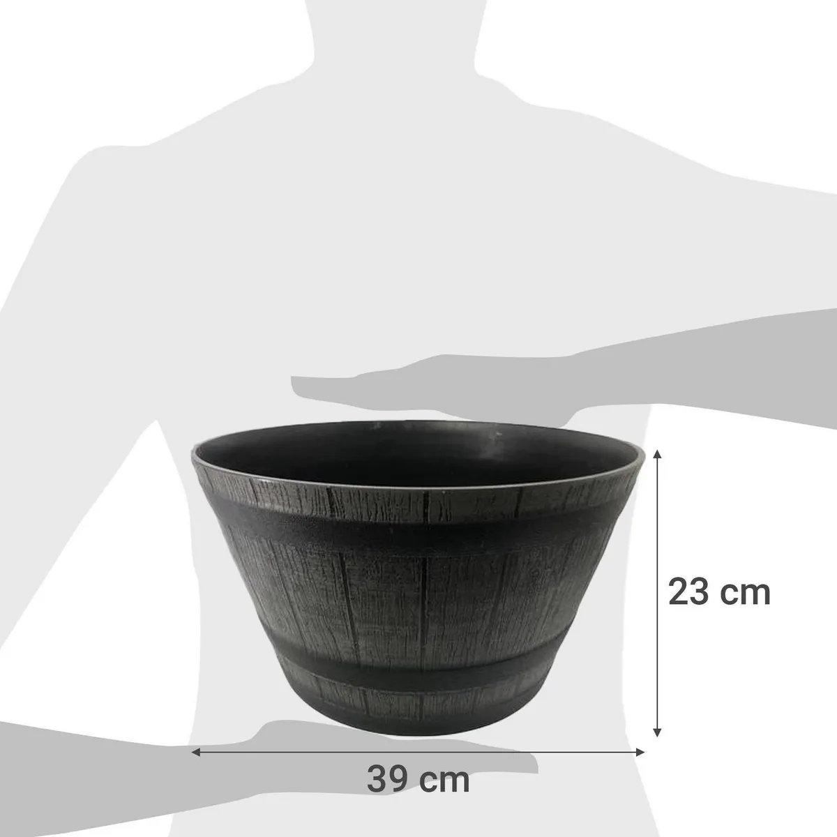 JUST HOME COLLECTION - Macetero Look barril