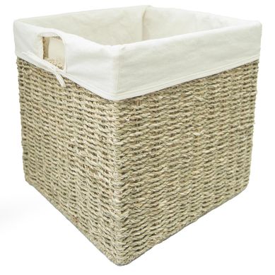 Canasto tejido natural 30x30x30 cm