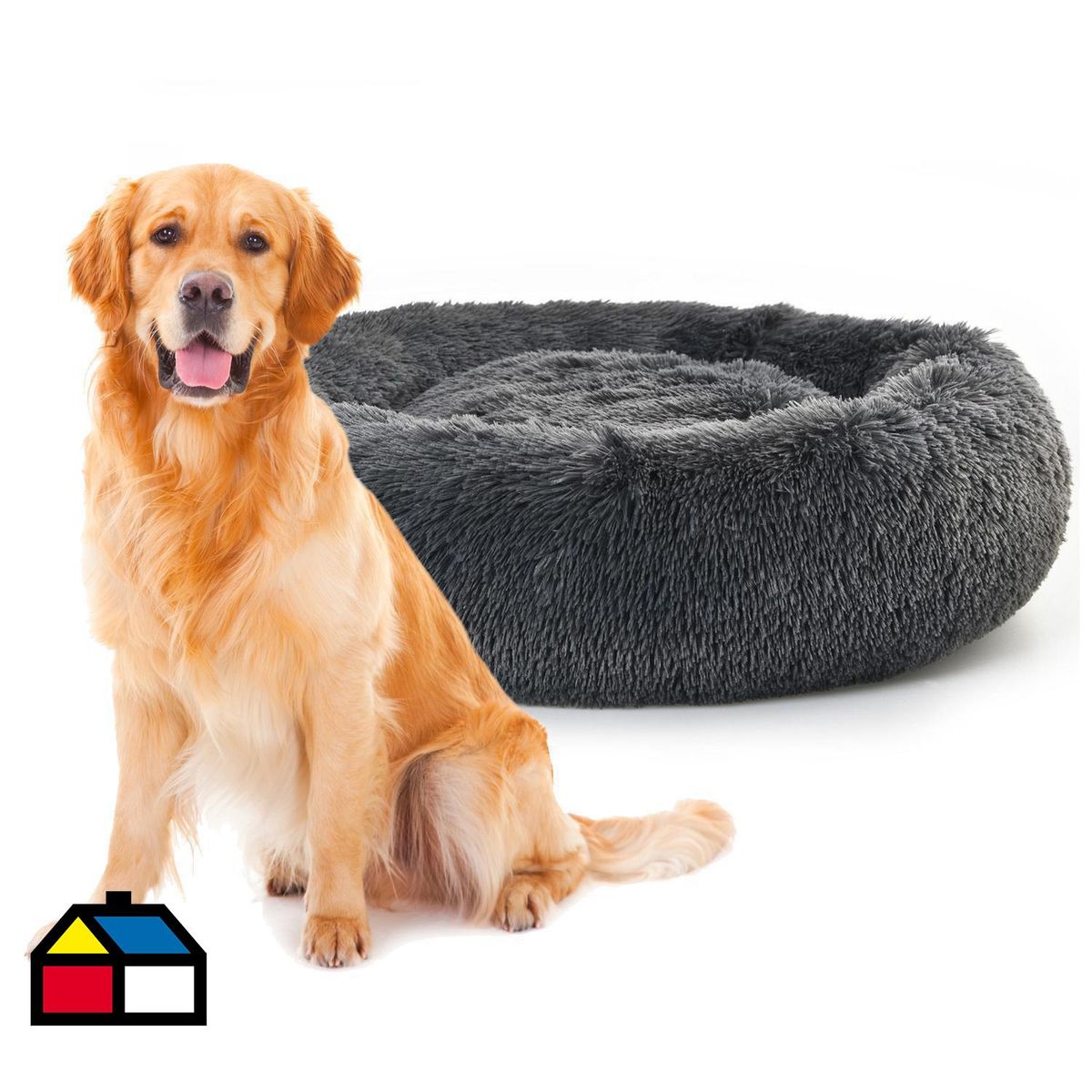 PETIZOOS - Cama para Perro 20x91x91 cm Gris
