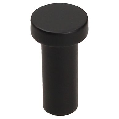 Colgador-Pomo 16mm zamak negro mate wp01