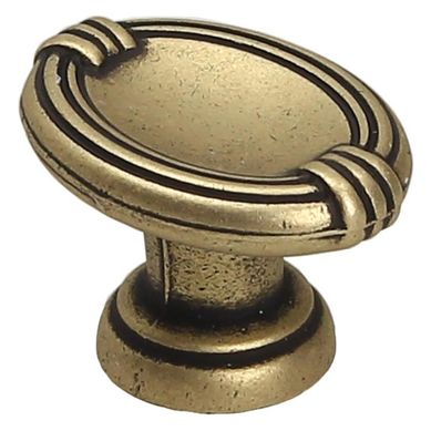 Pomo 28 mm zamak cuero viejo gg32