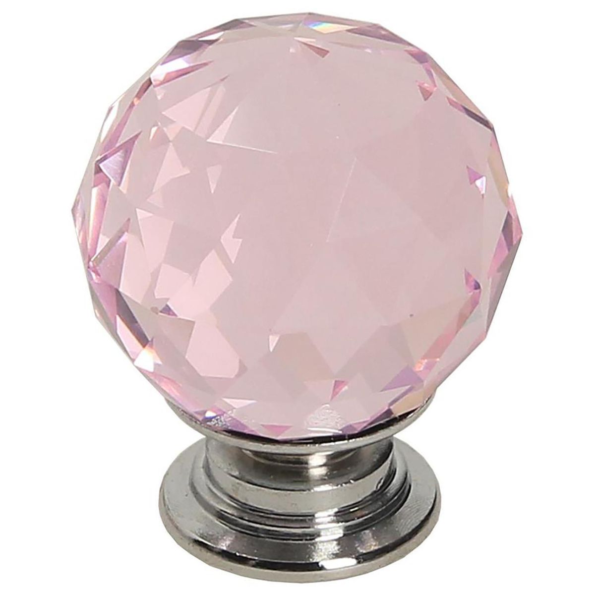 FIXSER - Pomo 30mm cristal rosa gp14