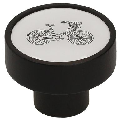 Pomo 36mm haya negro mate gd08 bicicleta