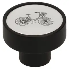 FIXSER - Pomo 36mm haya negro mate gd08 bicicleta