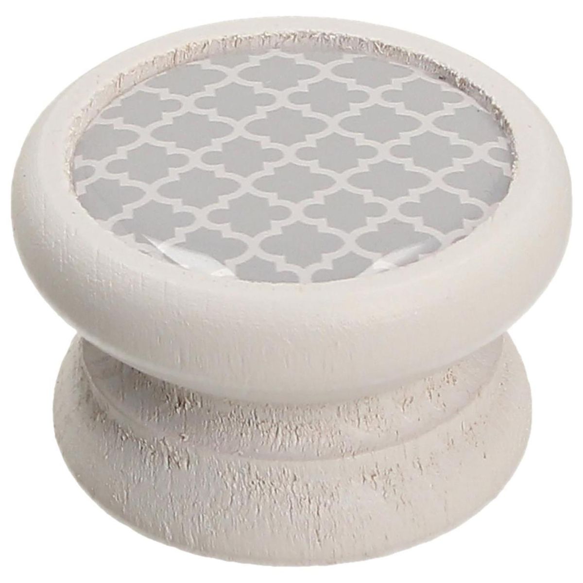 FIXSER - Pomo 40mm haya blanco mate gd07 beige