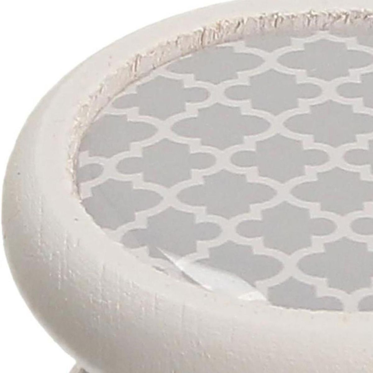 FIXSER - Pomo 40mm haya blanco mate gd07 beige