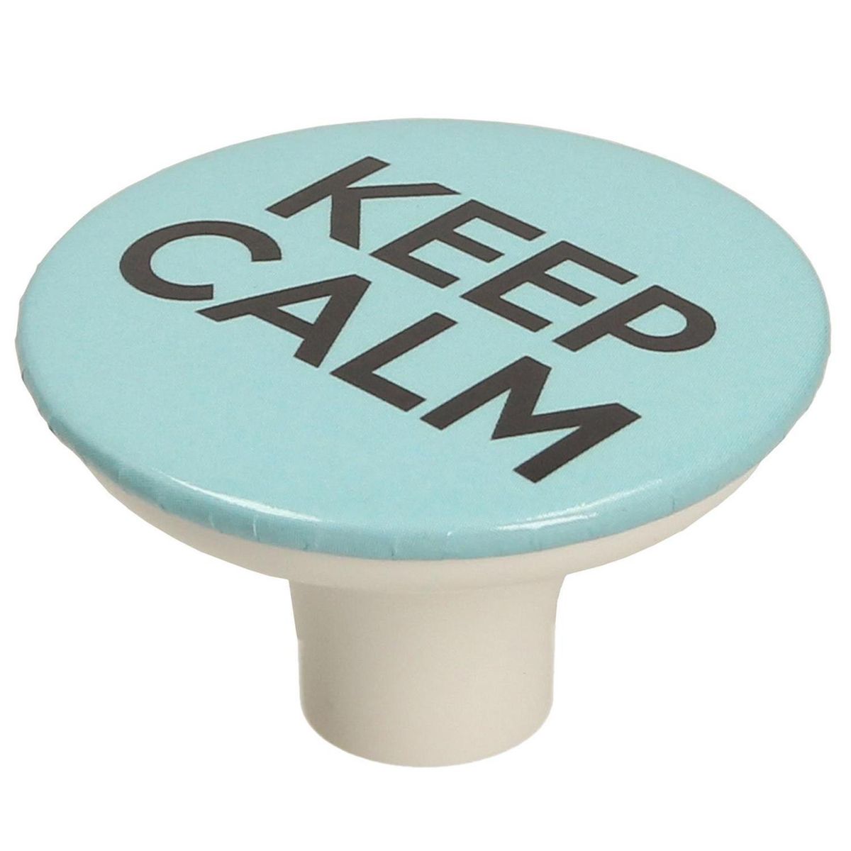 FIXSER - Pomo 49 mm abs gx01 azul keep calm