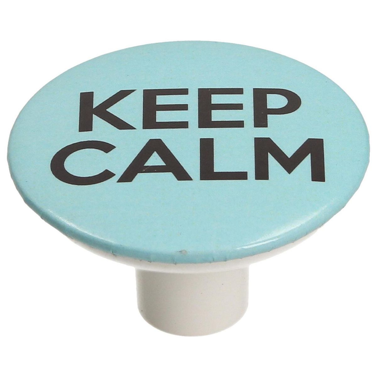 FIXSER - Pomo 49 mm abs gx01 azul keep calm