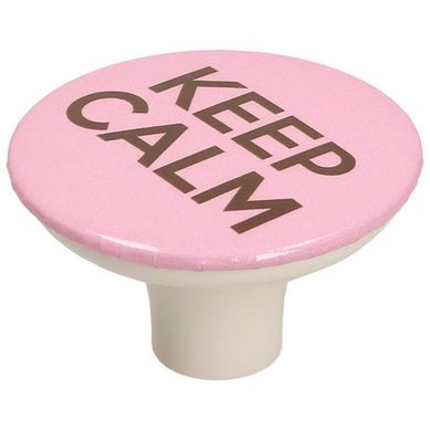 Pomo 49 mm abs gx01 rosa keep calm