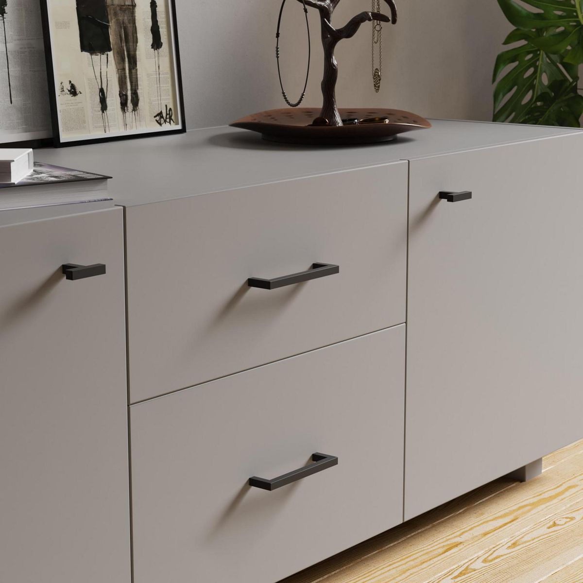 FIXSER - Asa 160 mm inox negro mate uu86