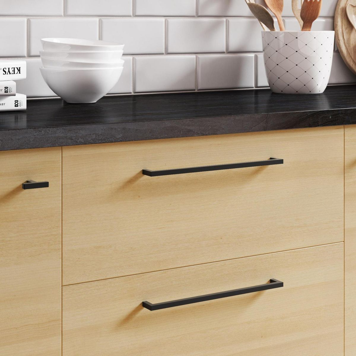 FIXSER - Asa 160 mm inox negro mate uu86