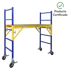 BAUKER - Andamio 4 niveles 1,83x1,83x0,73 m 150 kg acero