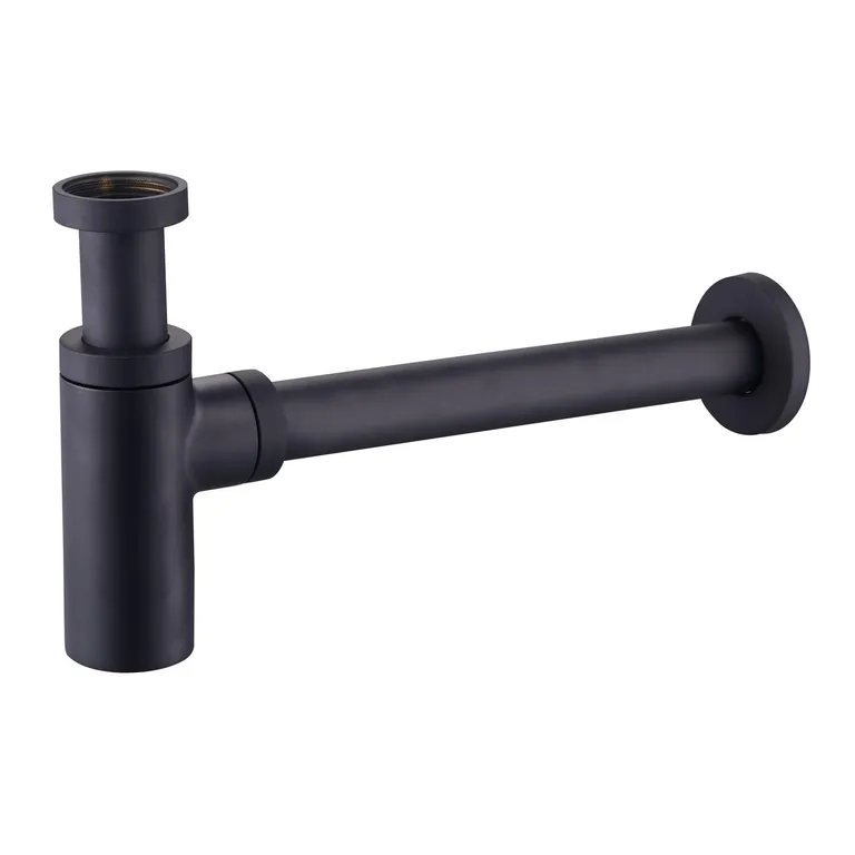 Sifón botella negro 1 1/4" x 32 mm