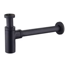 SENSI DACQUA - Sifón botella negro 1 1/4" x 32 mm