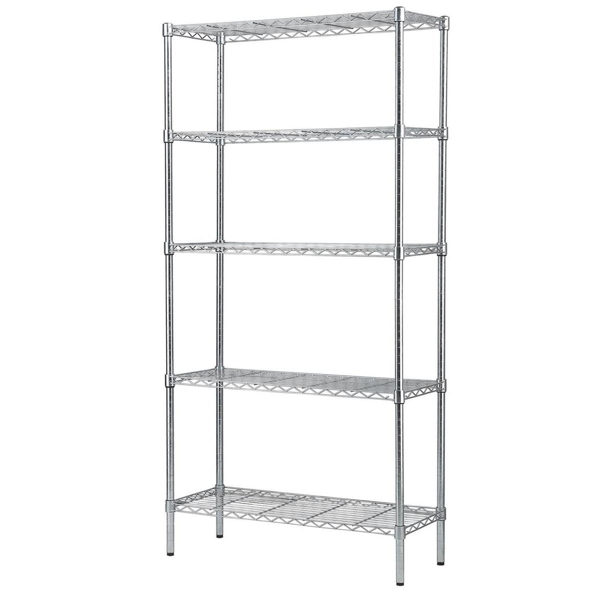 JUST HOME COLLECTION - Estante Acero 5 Nivel(es) 90x180x35 cm Cromo