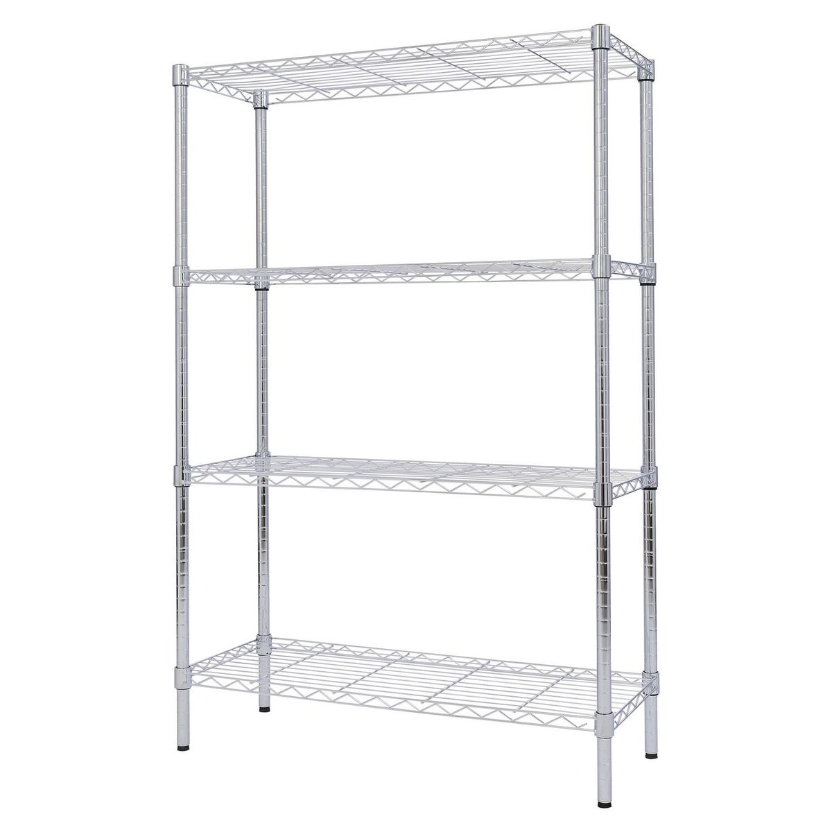 JUST HOME COLLECTION - Estante Acero 4 Nivel(es) 90x137x35 cm Cromo