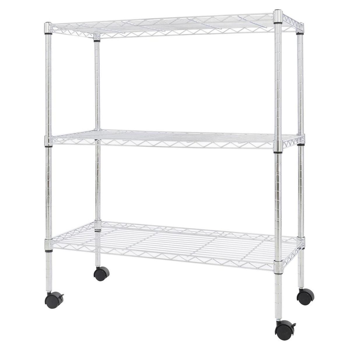 JUST HOME COLLECTION - Estante Acero 3 Nivel(es) 75x95x35 cm Cromo