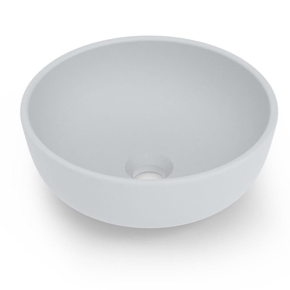 ROCA - Lavamanos Sobrepuesto Forma Redonda Porcelana 35x13x35 cm Perla