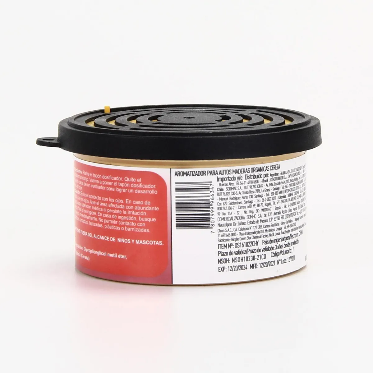 AUTOSTYLE - Aromatizante Auto Autostyle Cherry Larga Duración Hasta 50 Días