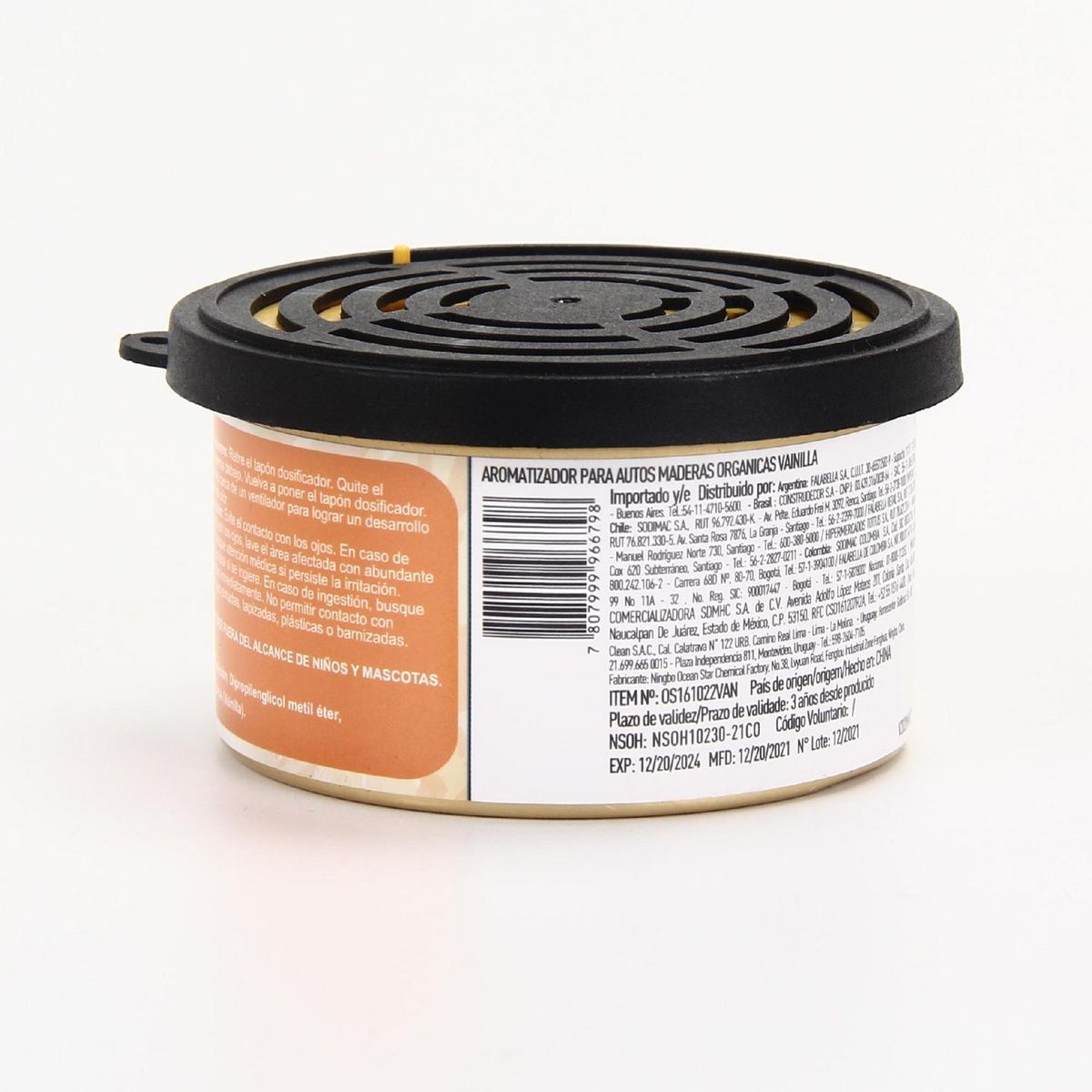 AUTOSTYLE - Aromatizante Auto Autostyle Vainilla Larga Duración 42 Gr