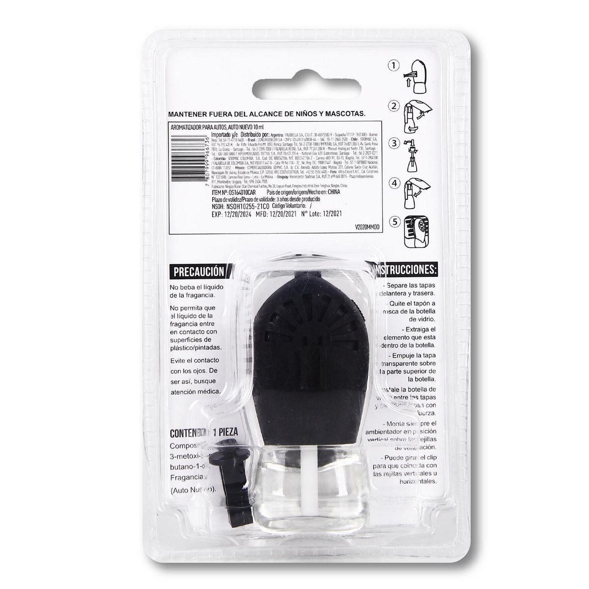 AUTOSTYLE - Aromatizante Auto Autostyle New Car 10 ml Larga Duración