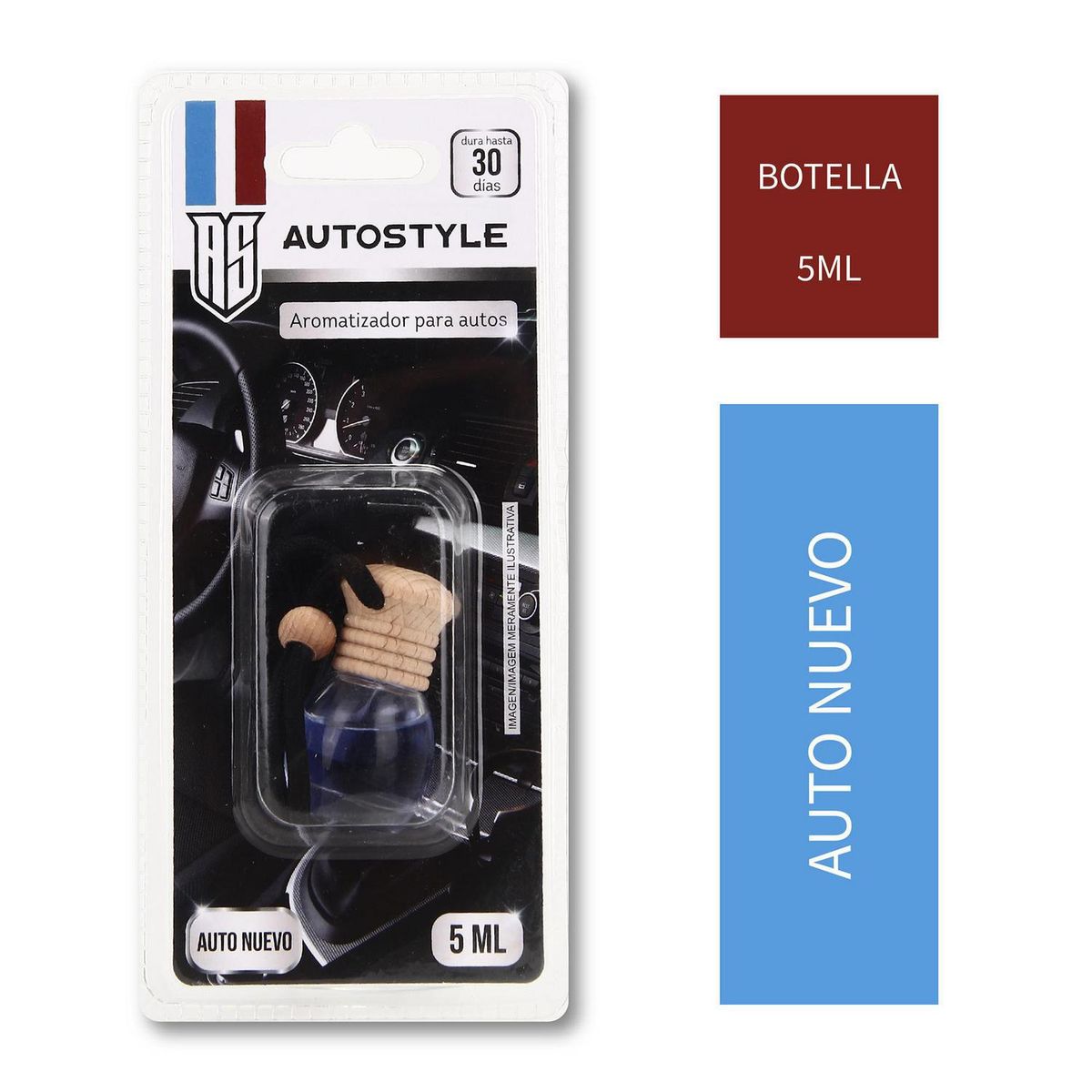 AUTOSTYLE - Aromatizante Auto Autostyle New Car Larga Duración 30 Días