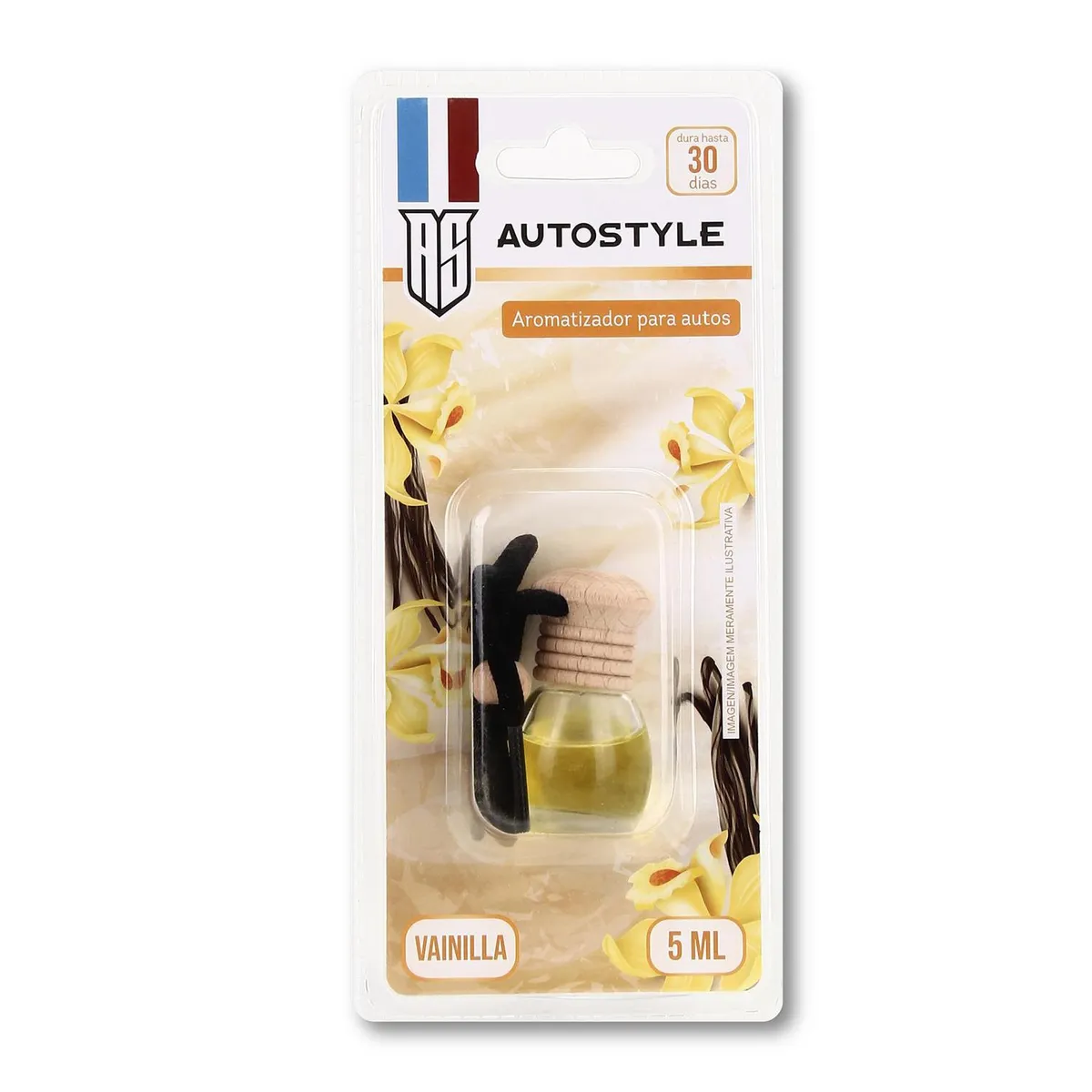 AUTOSTYLE - Aromatizante Auto Autostyle Vainilla Larga Duración 5ml