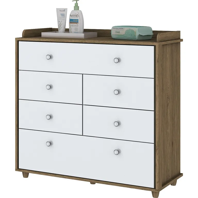 Cómoda 6 Cajón(es) I709-18 93x94x43 cm Blanco