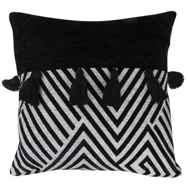 Cojn negro tassel 45x45 cm