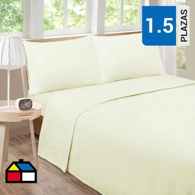 Sbana microfibra Eco beige 1,5 plazas