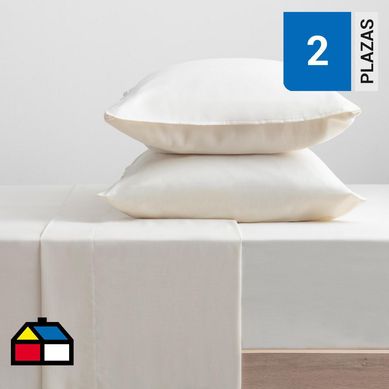 Sbana microfibra Eco beige 2 plazas
