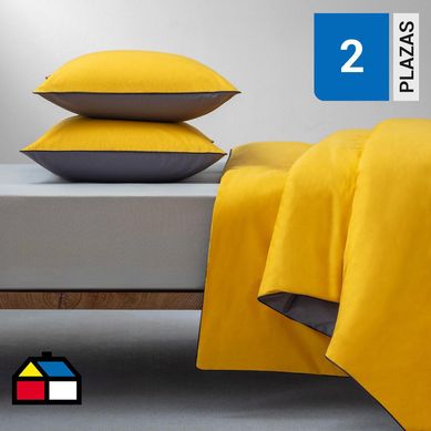 Funda plumn polycot gr/mo 2 plazas