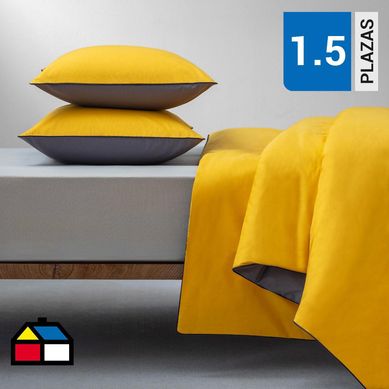 Funda plumn polycot gr/mo 1,5 plazas