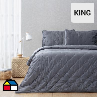 Plumn vint gris liso king.
