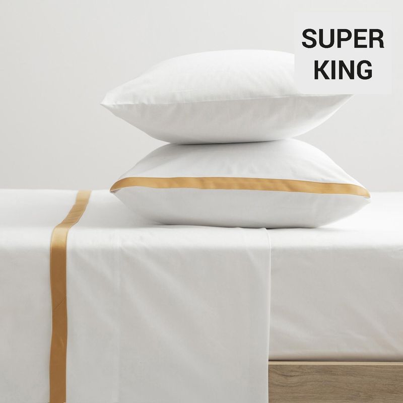 HOMY - Sábana 180 hilos vint blanca súper king