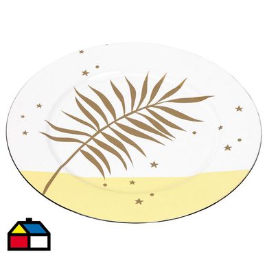Portaplato terrazo yellow 33 cm