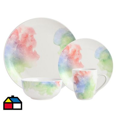Juego de vajilla 16 piezas nube