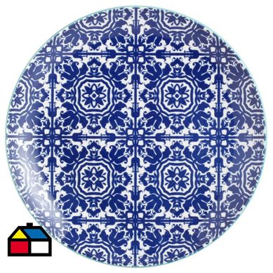 Plato 24 cm diseo azul
