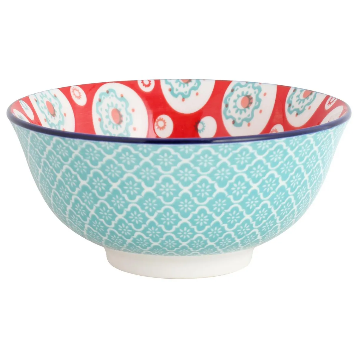 JUST HOME COLLECTION - Bowl 15.4x7 cm diseño rojo/verde