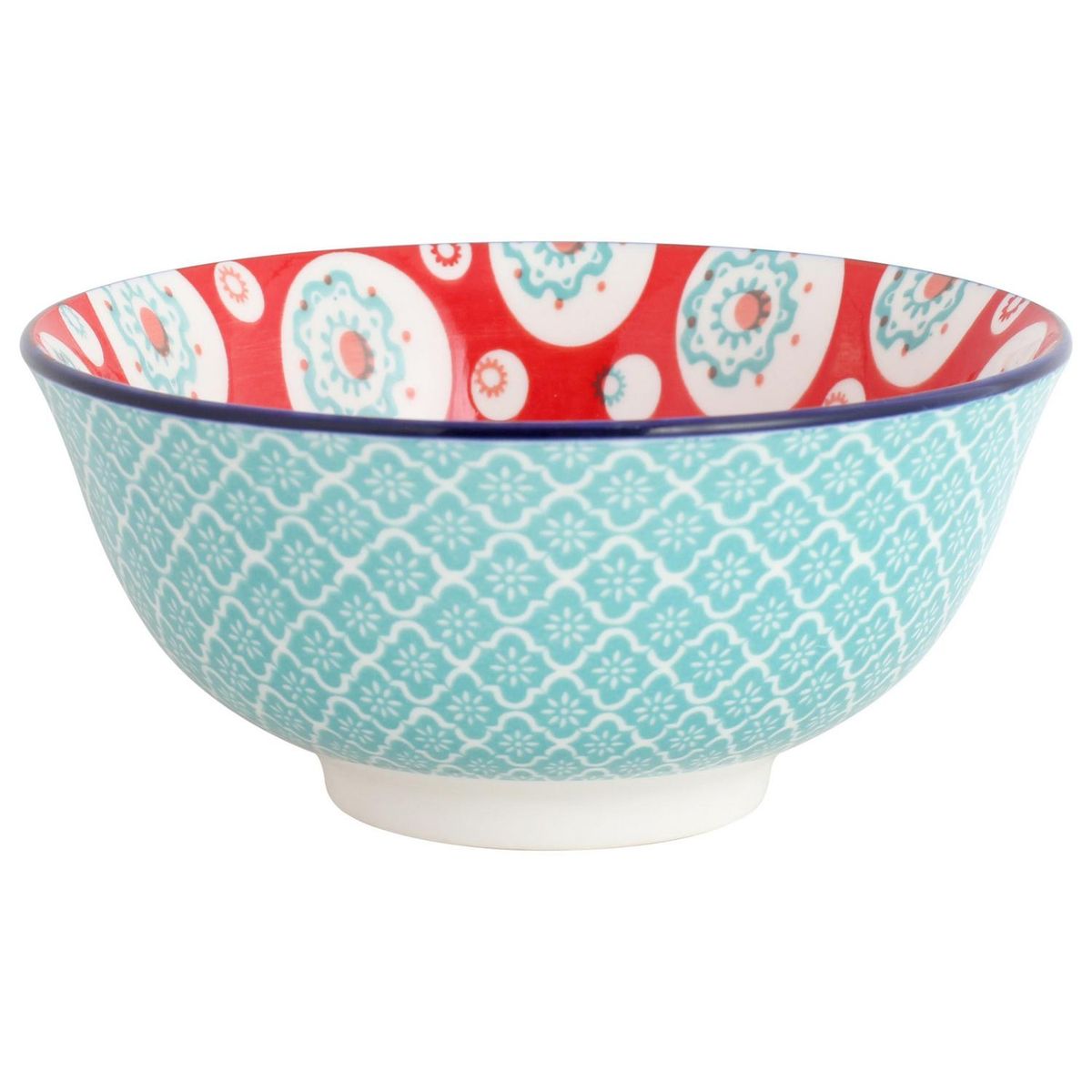 JUST HOME COLLECTION - Bowl 15.4x7 cm diseño rojo/verde