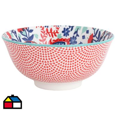 Bowl 15.4x7 cm diseo rojo/azul