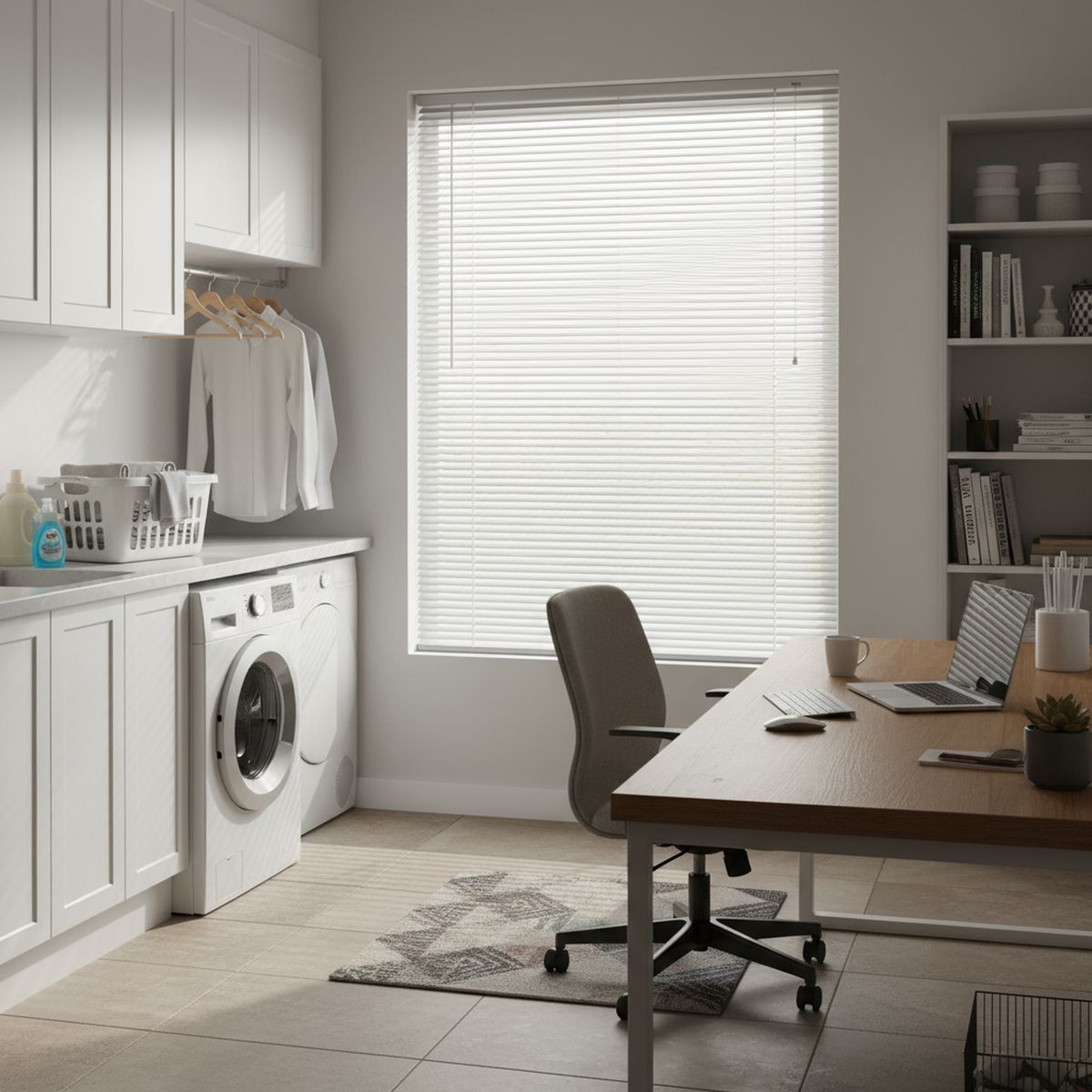 JUST HOME COLLECTION - Persiana aluminio plateada