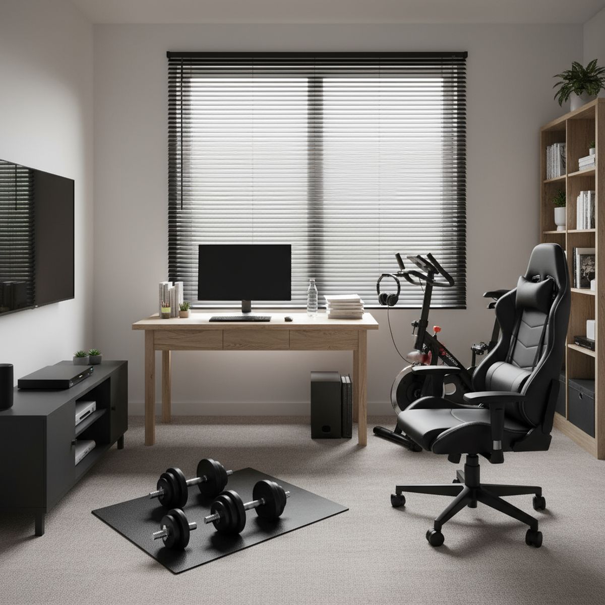 JUST HOME COLLECTION - Persiana PVC negra